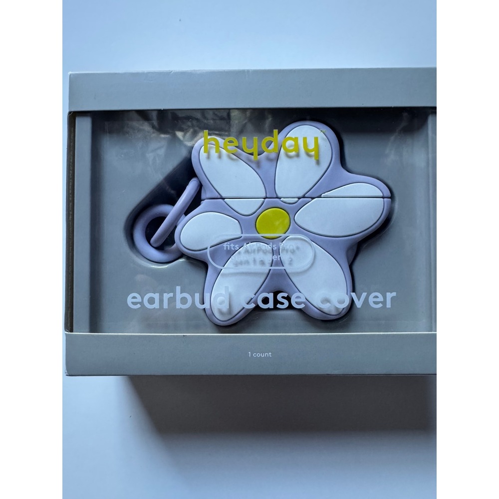 heyday Daisy Soft Purple Earbud Case Cover for AirPods Pro Gen 1 & 2 NIB